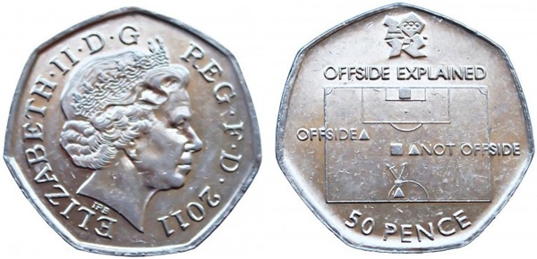 50 pence (London 2012 Olympic Games-Soccer)