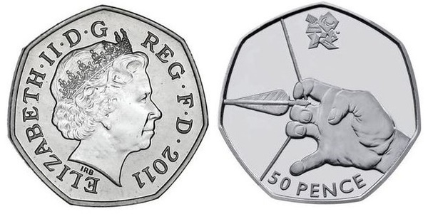 50 pence (London 2012 Olympic Games - Archery)