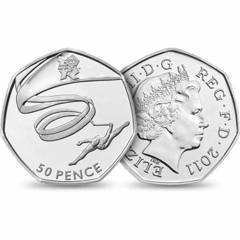 50 pence (London 2012 Olympic Games-Gymnastics)