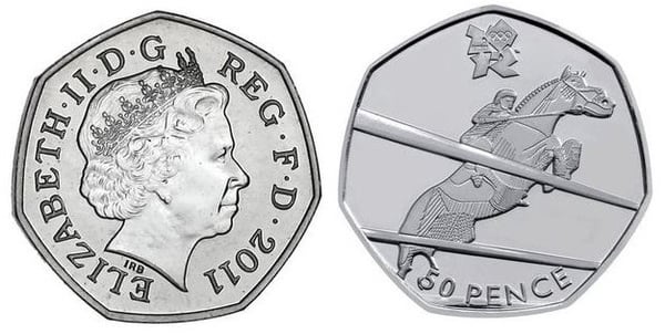 50 pence (London 2012 Olympic Games-Equitation)