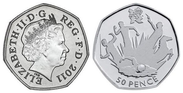 50 pence (London 2012 Olympic Games-Pentathlon)