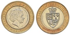 2 pounds (350 Aniversario de la Guinea de oro de George III)