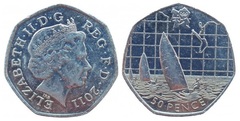 50 pence (JJ.OO. de Londres 2012-Vela)