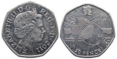 50 pence (JJ.OO. de Londres 2012-Tenis de mesa)