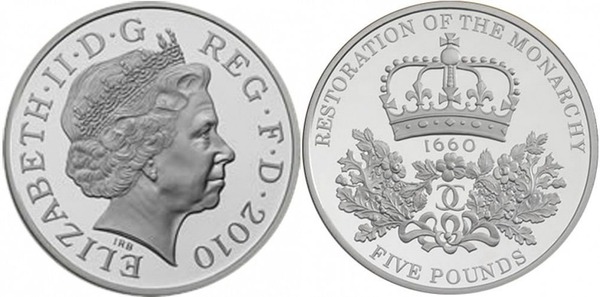 5 pounds (350th Anniversary of the Restoration of the Monarchy)