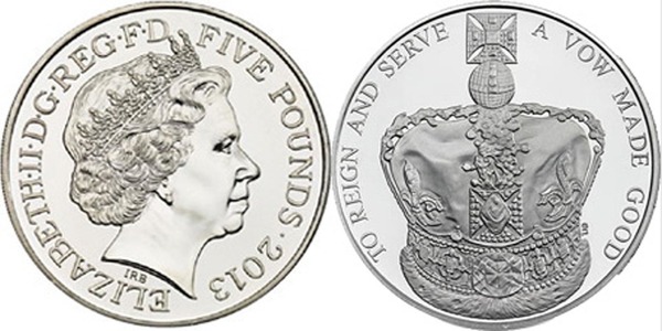 5 pounds (60th Anniversary of the Coronation of Queen Elizabeth II)