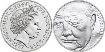 5 pounds (50th Anniversary of the Death of Sir Winston Churchill)