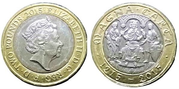 2 pounds (800th Anniversary of the Magna Carta)