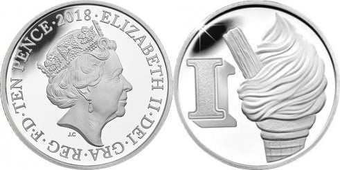 10 pence (Alphabet I - Ice Cream)