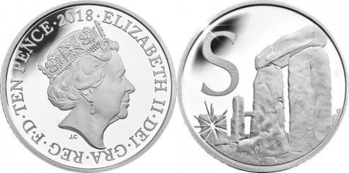 10 pence (Alphabet S - Stonehenge)