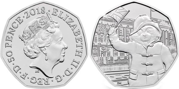 50 pence (Beatrix Potter - Paddington at the Palace)