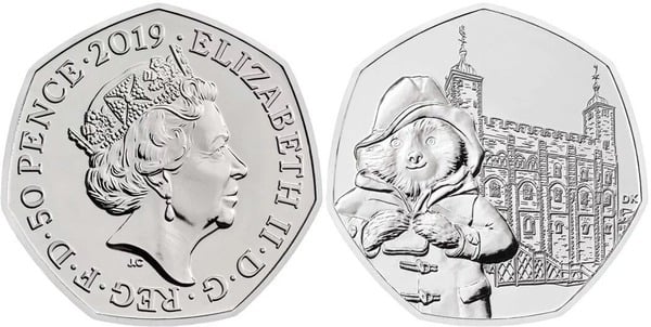 50 pence (Beatrix Potter - Paddington in the Tower)