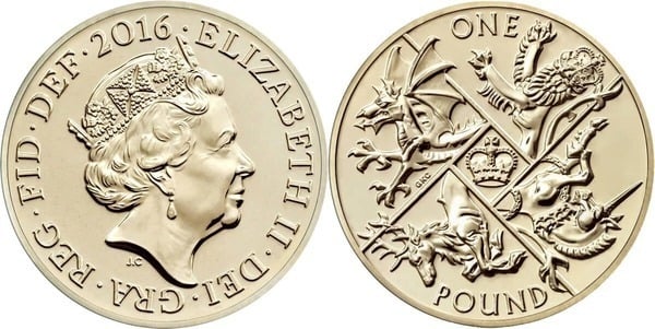 1 pound (Last one pound round coin)