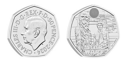 50 pence (Han Solo and Chewbacca)