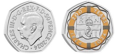 50 pence (200th anniversary of the RNLI-Color)