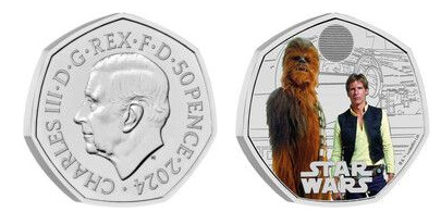 50 pence (Han Solo and Chewbacca-Color)