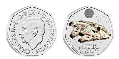 50 pence (Millennium Falcon-Color)