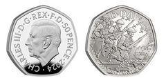 50 pence (80th anniversary of the Normandy invasion)