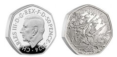 50 pence (80th anniversary of the Normandy invasion)