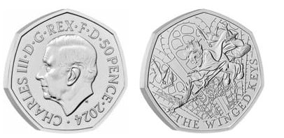 50 pence (Harry Potter-The Winged Keys)