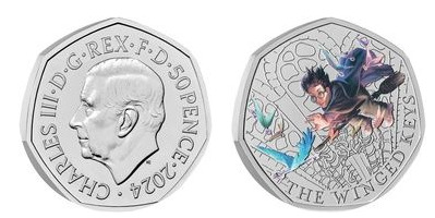 50 pence (Harry Potter-The Winged Keys-Color)