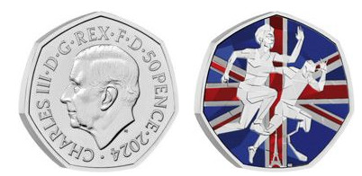 50 pence (Support to Team GB and Paralympics GB, Paris 2024-Color)