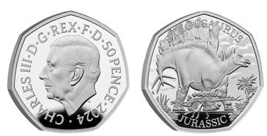 50 pence (Stegosaurus)