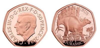 50 pence (Stegosaurus)