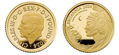 1 pound (1/20 oz Britannia Gold)