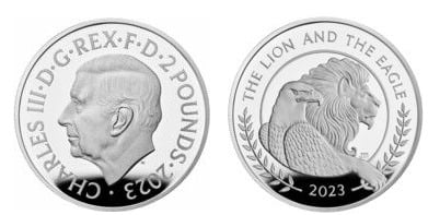 2 pounds (The lion and the eagle)