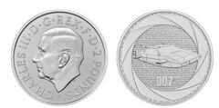 2 pounds (60th anniversary of James Bond)