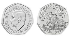 50 pence (Giant deer)