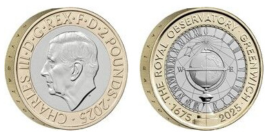 2 pounds (350th Anniversary of the Royal Observatory of Greenwich)