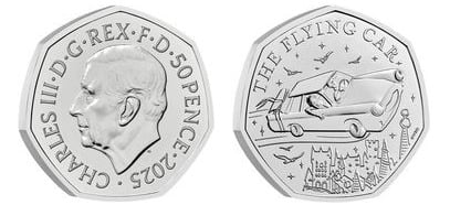 50 pence (The flying car)