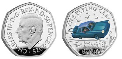 50 pence (Flying car-Color)