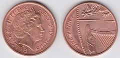 1 penny (Elizabeth II - escudo - 1/6)