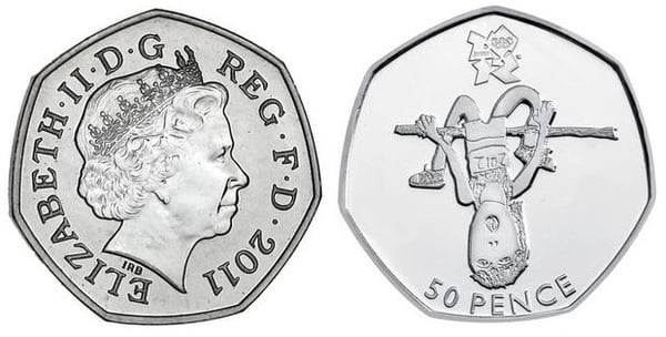 50 pence (London 2012 Olympic Games-Athletics)