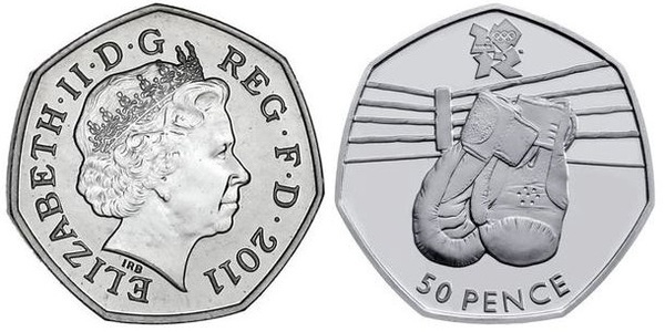 50 pence (London 2012 Olympic Games-Boxing)