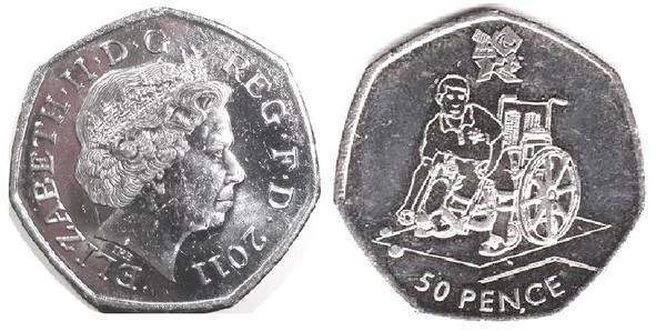 50 pence (London 2012 Olympic Games - Paralympics - Boccia)