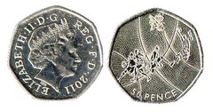 50 pence (JJ.OO. de Londres 2012-Baloncesto)