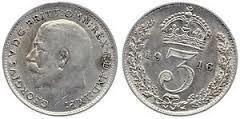 3 pence (George V)