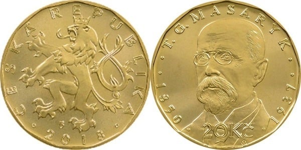 20 korun (Politician Tomáš Garrigue Masaryk (1850-1937))