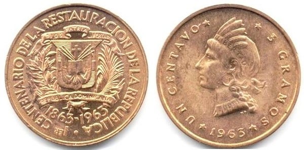 1 centavo (100th Anniversary of the Restoration of the Republic)