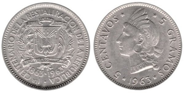 5 centavos (100th Anniversary of the Restoration of the Republic)