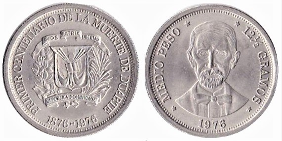 1/2 peso (First Centenary of the Death of Duarte)