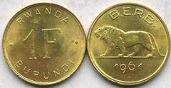 1 franc (Ruanda-Burundi = Rwanda-Burundi)
