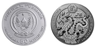 50 francs (Year of the Dragon)