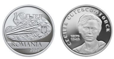 10 lei (145 years since the birth of Cecilia Cuțescu-Storck)