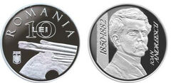 10 lei (175th anniversary of Ioan Andreescu's birth)