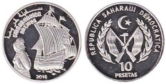10 pesetas (Embarcación antigua)